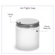 100g Clear Frosted Glass Jar with Lid