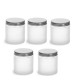 100g Clear Frosted Glass Jar with Lid
