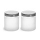 100g Clear Frosted Glass Jar with Lid