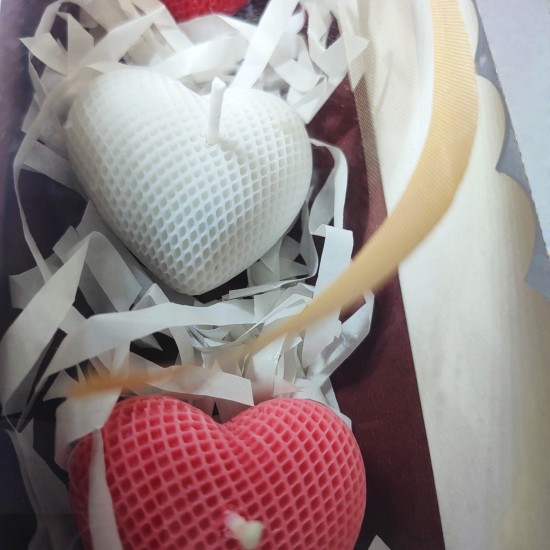 Valentine's Day Scented Candles Gift Set | Heart Shape Fragrance Gifting Purpose Scented Candle for Friends and Couples |100% SOYA Wax eco Friendly Candle Pack of 3