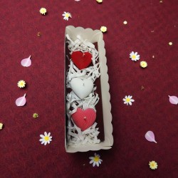 Valentine's Day Scented Candles Gift Set | Heart Shape Fragrance Gifting Purpose Scented Candle for Friends and Couples |100% SOYA Wax eco Friendly Candle Pack of 3