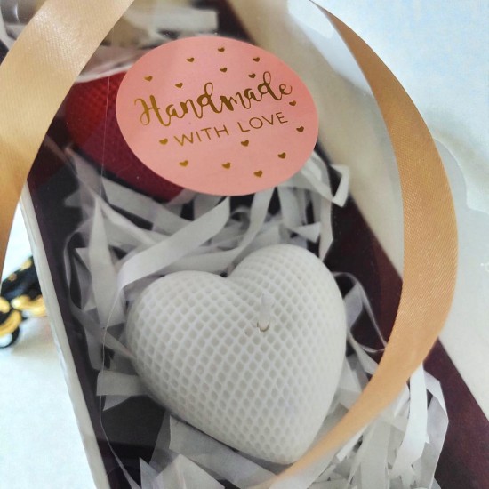 Valentine's Day Scented Candles Gift Set | Heart Shape Fragrance Gifting Purpose Scented Candle for Friends and Couples |100% SOYA Wax eco Friendly Candle Pack of 3