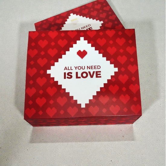 "All You Need is Love" Heart Candle Hamper Set