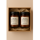 Scented Luxury soy amber candle jar gift box