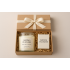 Scented Luxury soy transparent candle jar gift box