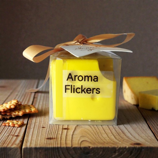 Gourmet Whimsy: The Artisan "Cheese" Block Candle