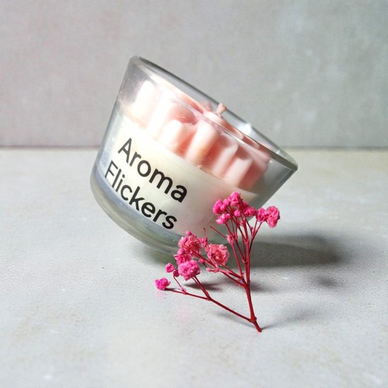 The "Sandalwood Bloom" Pink Daisy Jar