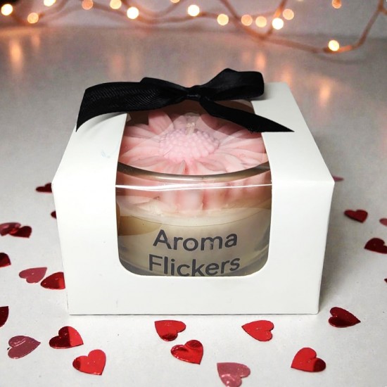 The "Sandalwood Bloom" Pink Daisy Jar