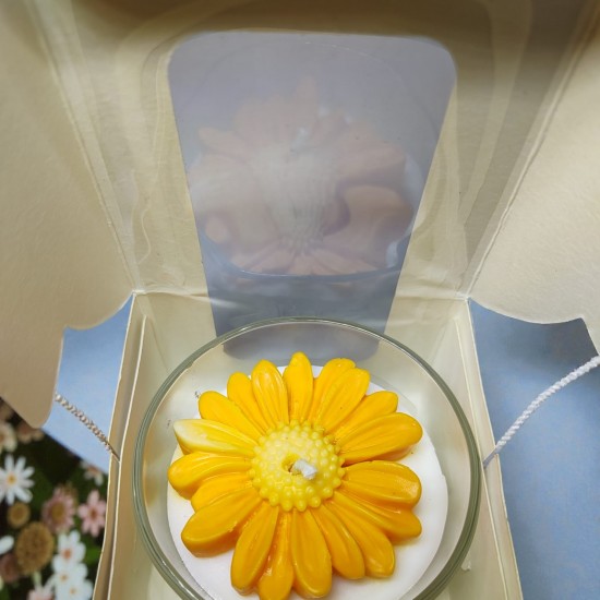 The "Citrus Burst" Orange Daisy Jar