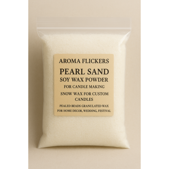 200 gm Pearl Candle wax  with Wick 